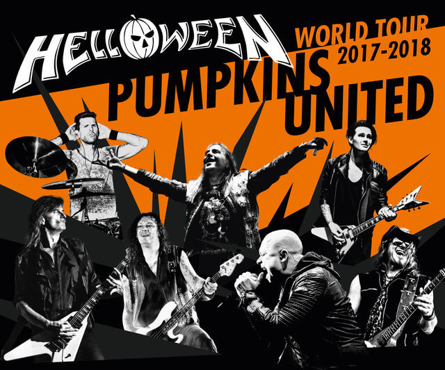 helloween pumpkins united world tour poster banda power metal alemania news noticias bandas metalzone gotica virtual