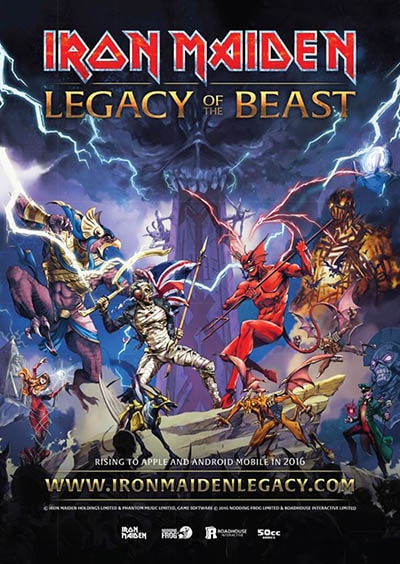 iron maiden legacy of the beast videojuego game dispositivos moviles celulares iphone android