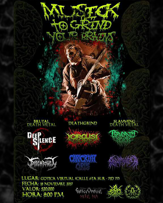 toque bar gotica virtual metal noviembre 18 eventos rock metal bogota 2017 plaza americas colombia