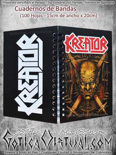 agenda cuaderno bandas kreator escolar domicilios bogota colombia medellin cucuta soacha santander manizales