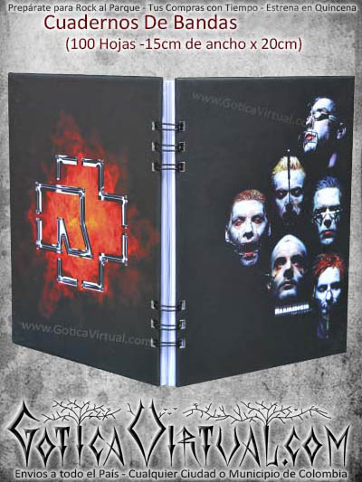 agendas cuadernos utiles escolares rammstein temporada colombia bogota envios todo el pais domicilios ventas por mayor y detal