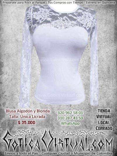 blusa blanca mujer femenina barata economica bogota ventas online bodega envios todo el pais manizales ibague bucaramanga medellin cucuta colombia