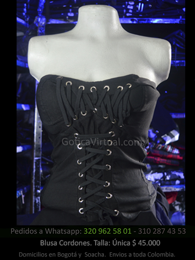 blusa cordones ajustada licrada tipo corset femenina sexy bonita tienda online envios valle putumayo villeta boyaca bucaramanga colombia