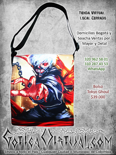 bolso maleta anime tokyo ghoul kaneki envios domicilios todo el pais bogota santander medellin caldas bucaramanga cordoba soacha