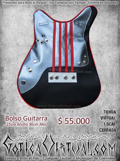 bolso maleta guitarra plateada escoloar cuero domicilios cucuta santander bucaramanga medellin cucuta yopal envigado