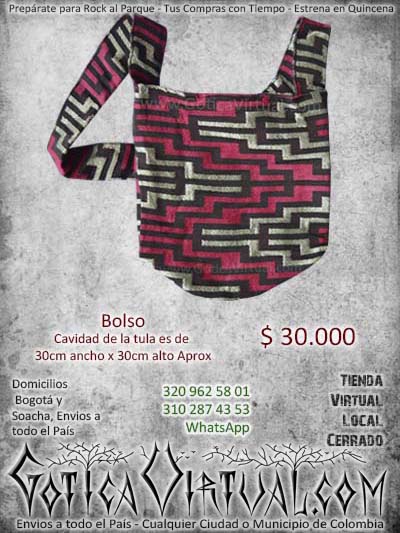 bolso tela lana morrales maletas mochilas online domicilios colombia medellin bogota cali santander cali soacha