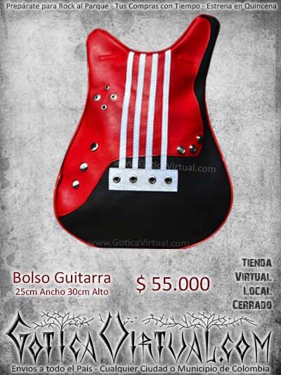 bolsos guitarras roja cuero maletas escolar domicilios bogota cali medellin cucuta pasto santander manizales soacha