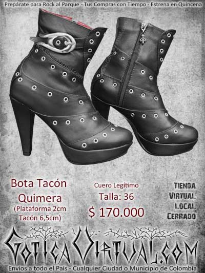 bota tacon dama quimero cuero ojalades hebillas mujer chica domicilios bogota soacha envios medelli manizales santander colombia