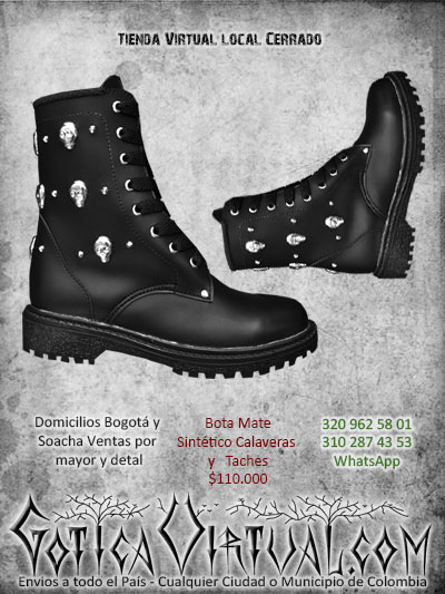 botas calaveras taches economicas tienda online domicilios entrega puerta bogota ciudades municipios colombia