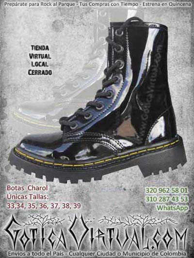 botas charol negras cortas bonitas bodega economicas baratas ventas online envios todo el pais medellin cucuta neiva sucre villavicencio colombia