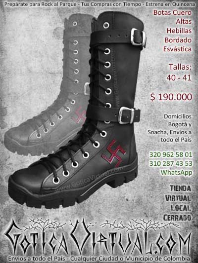 botas cuero altas bordado esvaletica hebillas domicilios bogota cali soacha medellin cucuta santander pasto