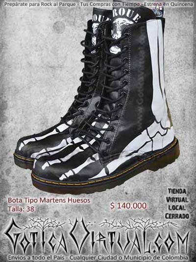 botas huesos cuero cuerona hombre masculino martens textil ventas online envios todo el pais bogota bodega cali cauca medellin neiva colombia