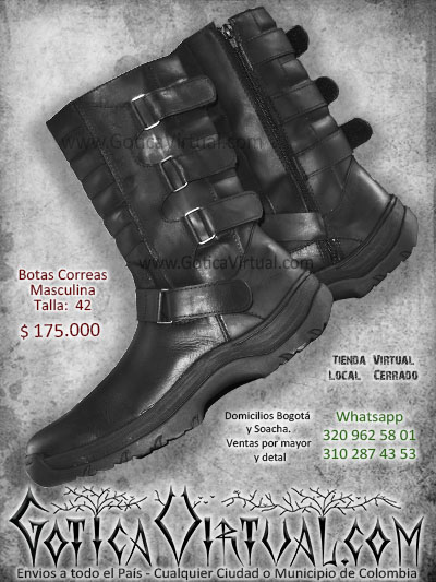 botas rockeras metaleras masculinas bogota medellin cali cucuta bucaramanga yopal tunja pasto villavicencio villavo