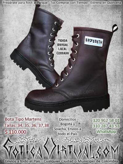 botas vinotinto cuero martens rockeras metaleras bogota envios todo el pais ventas online cartagena barranquilla sucre popayan arauca tunja colombia