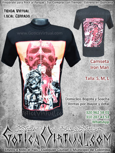 camiseta iron man civil war venta online envios bogota cucuta cauca tunja zipaquira meta armenia colombia