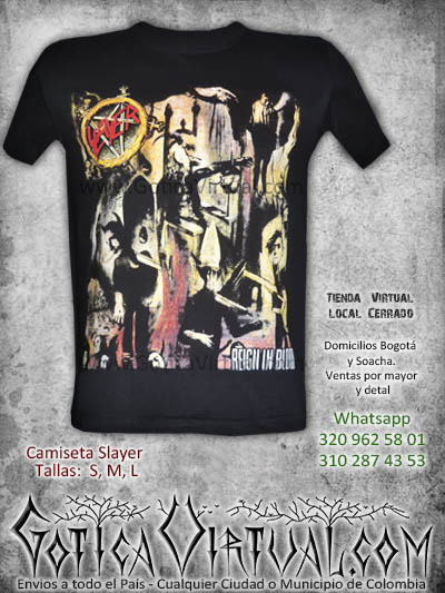 tienda online rock metal camiseta slayer masculina chico tienda online rock metal bogota mosquera quindio pasto colombia