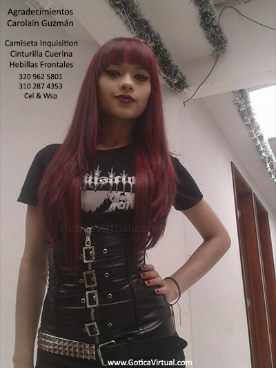 carolain guzman parra camiseta inquisition cinturilla cuerina hebillas frontales ropa rockera metalera domicilios bogota soacha envios todo el pais sopo santander medellin colombia