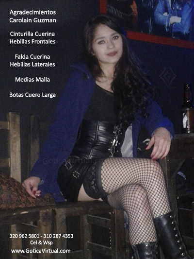 carolain guzman parra cinturilla cuerina hebillas frontales falda cuerina hebillas laterales domicilios bogota soacha envios todo el pais colombia