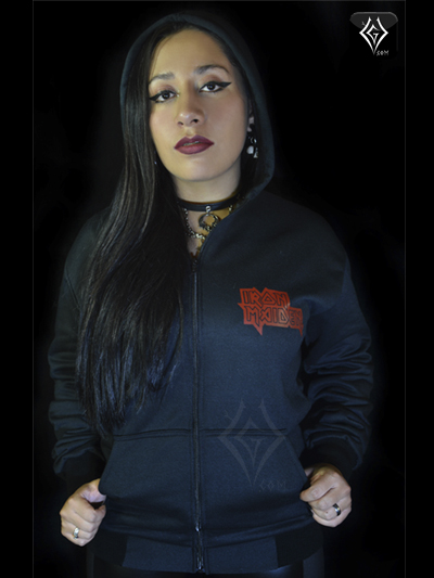 chaqueta algodon perchado iron maiden cierre estampada rocker envios nacionales domicilios bogota soacha