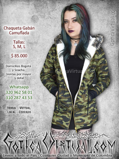 chaqueta gaban bogota militar tienda sotre rock metaleros clan dama larga abrigo coat restrepo soacha quiroga tunal venecia alqueria chapinero colombia