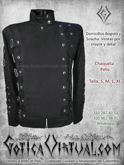 chaqueta drill peto negro masculina venta online domicilios bogota caldas cesar pereira chia colombia