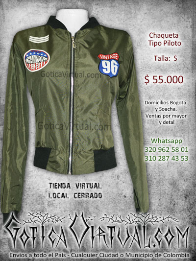 chaqueta tip piloto gaban miliar soacha medellin cali manizales barranquilla ibague cartagena ipiales soledad envigado tunja pasto