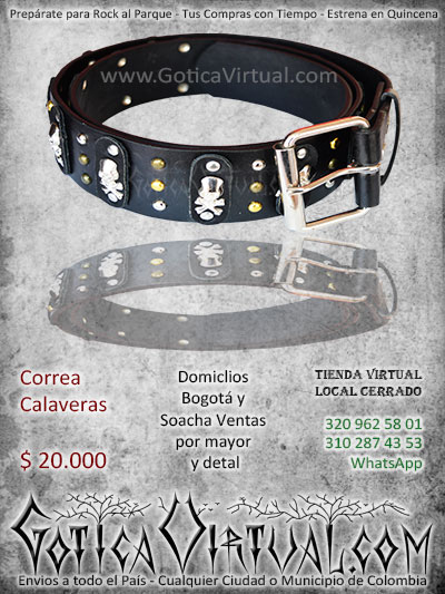 correa taches calaveras cuero domicilios bogota soacha medellin cucuta cali pasto colombia manizales