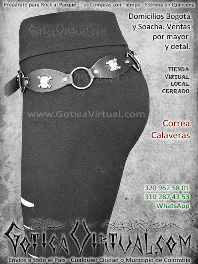 correa calaveras femenina bonita economica enta online envios bogota cali medellin santander quindio cucuta zipaquira colombia
