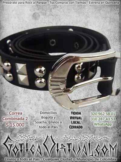 correa taches puntiagudos redondos triangular metal metalera punk bogota ventas online cali medellin pereira cucuta neiva tolima ibague tulua rioacha colombia