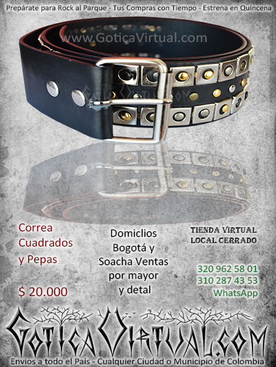 correa taches y pepas bogota rockera metalera bonitos accesorios envios envigado chigorodo tunja cucuta armenia pasto bucaramanga cartagena ventas por mayor