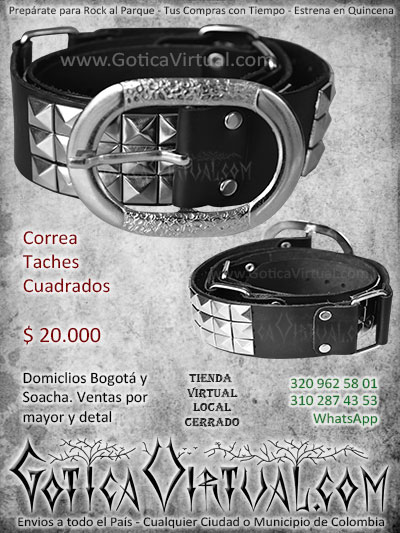 correa taches cuadrados cuero domicilios bogota soacha medellin cucuta cali pasto colombia manizales