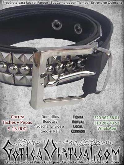 correas taches pepas redondos metal punk envios a todo el pais v