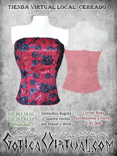 corset lentejuelas economico venta online envios bogota medellin cali neiva cucuta tunja zipaquira colombia