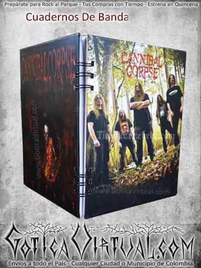 cuaderno canival corpse badas metal rock ventas online envios a todo el pais medellin cucuta neiva rioacha neiva sucre popayan manizales colombia