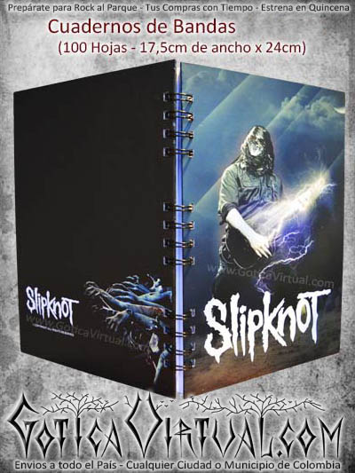 cuaderno slipknot bandas nuevo grandes escolar domicilios colombia soacha bogota cali medellin pasto cucuta