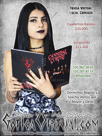 cuadernos cannibal corpse bandas nuevo grandes escolar domicilios colombia soacha bogota cali medellin pasto cucuta