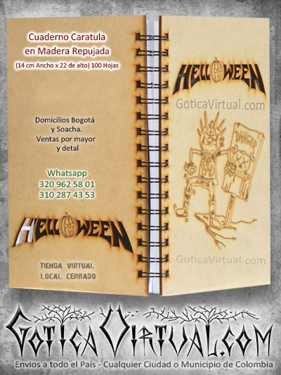 cuadernos rock bogota helloween agendas utiles escoloares clan metaleros domicilios soacha bosa kennedy venecia ciudad bolivar restrepo sedes norte sur