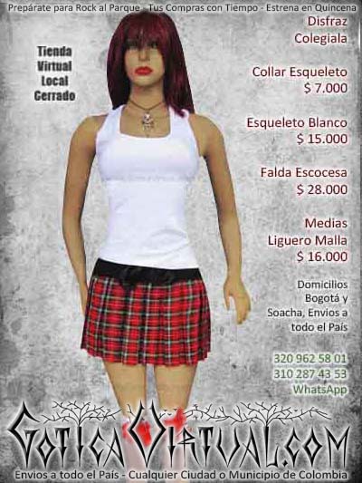 disfraz colegiala sexy bogota economico barato bonito ventas online a todo el pais cali mocoa sucre