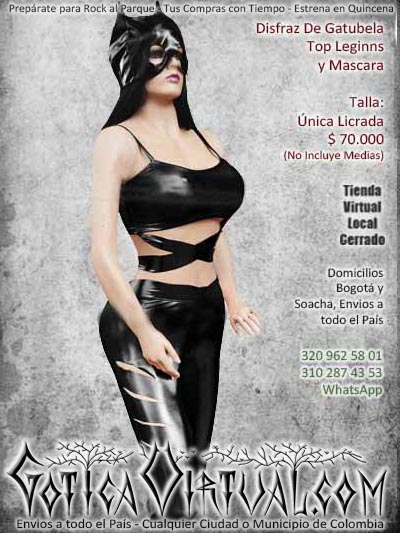 disfraz gatubela bogota negro leggins mascara bodega boutique ventas online envios a todo el pais medellin cucuta sucre tolima yopal barranquilla villavicencio popayan huila mocoa