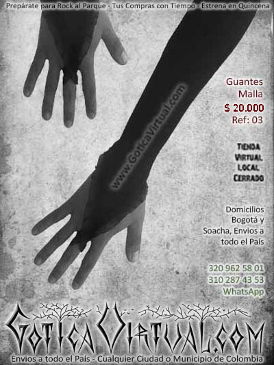 guantes malla negros encaje largos bonitos economicos ventas online envios a todo el pais cali medellin cucuta yopal neiva cartago putumayo popayan barranuilla sucre tolima manizales rioacha colombia