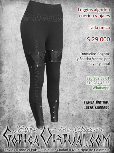 leggins en algodon cuerina y ojales envios encargos bogota colombia