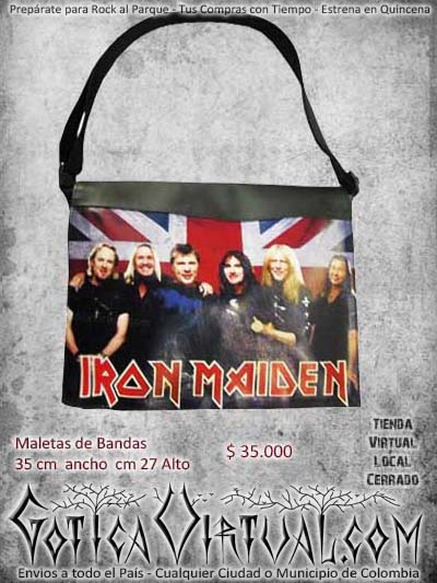 metalera iron maiden bogota envios tunja yopal accesorios rock metal heavy envios todo el pais ventas online cali tunja medellin cartago colombia