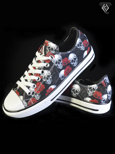 tenis lona estampado calavera rosas envios nacionales domicilios bogota soacha