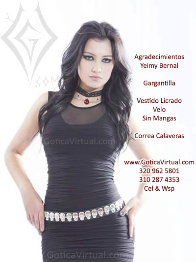 gargantilla vestido licrado correa calaveras cliente feliz tienda online local cerrado domicilios bogota soacha envios colombia