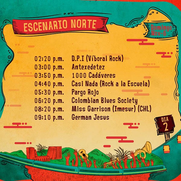 festival altavoz dia 2 domingo programacion ciudad medellin lugar aeroparque juan pablo II noviembre german jesus miss garrison pargo rojo eventos metalzone