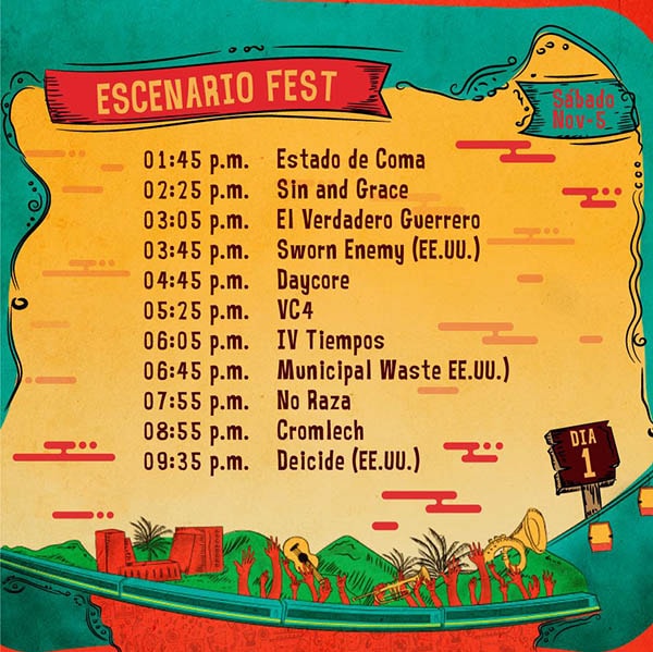 festival altavoz dia 1 programacion ciudad medellin lugar aeroparque juan pablo II noviembre municipal waste cromlech no raza deicide eventos metalzone