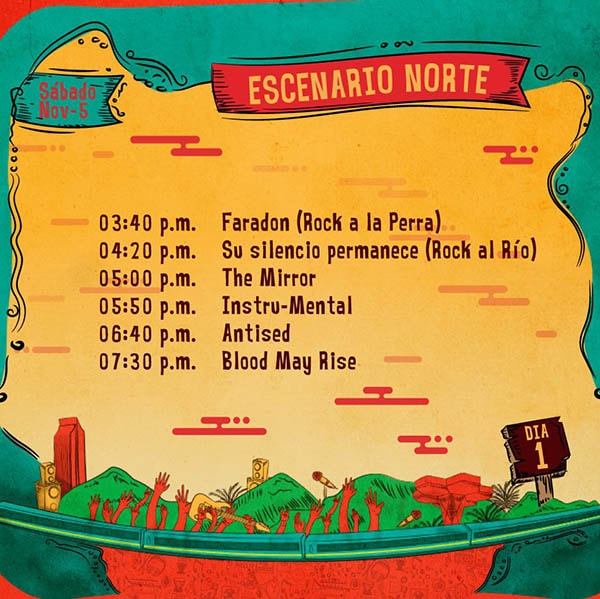 festival altavoz dia 1 programacion ciudad medellin lugar aeroparque juan pablo II noviembre bloody may rise antised instrumental eventos metalzone