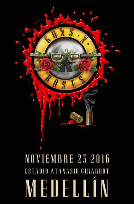 guns n roses concierto not in this lifetime tour medellin colombia estadio atanasio girardot noviembre miercoles hard rock glam banda internacional estados unidos organizador tyrona eventos metalzone