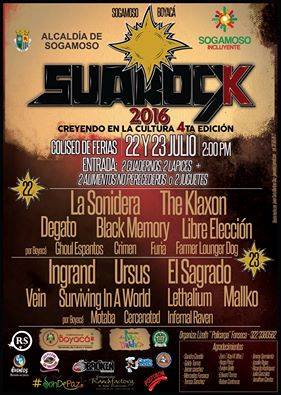 suarock ursus ingrand eventos sogamoso coliseo ferias boyaca colombia bandas invitadas metalzone
